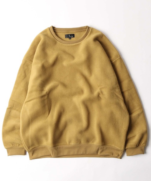 ZIP FIVE（ジップファイブ）の「【ZIP FIVE】【ZIP OUTDOOR】フリースビッグシルエットトレーナー（スウェット・レディース・ブラウン/アイボリー/ホワイト系/ベージュ系2/グリーン/ブルー/レンガ/ベージュ/ベージュ系1/ブラック/ベージュ系/グレー/マスタード/ブラック系/ホワイト系1/ダークグリーン・LARGE/X-LARGE/MEDIUM）」の15枚目の写真