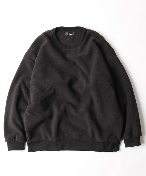 ZIP FIVE（ジップファイブ）の「【ZIP FIVE】【ZIP OUTDOOR】フリースビッグシルエットトレーナー（スウェット・レディース・ブラウン/アイボリー/ホワイト系/ベージュ系2/グリーン/ブルー/レンガ/ベージュ/ベージュ系1/ブラック/ベージュ系/グレー/マスタード/ブラック系/ホワイト系1/ダークグリーン・LARGE/X-LARGE/MEDIUM）」の5枚目の写真