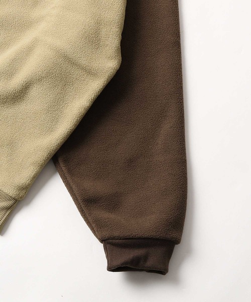 ZIP FIVE（ジップファイブ）の「【ZIP FIVE】【ZIP OUTDOOR】フリースビッグシルエットトレーナー（スウェット・レディース・ブラウン/アイボリー/ホワイト系/ベージュ系2/グリーン/ブルー/レンガ/ベージュ/ベージュ系1/ブラック/ベージュ系/グレー/マスタード/ブラック系/ホワイト系1/ダークグリーン・LARGE/X-LARGE/MEDIUM）」の19枚目の写真