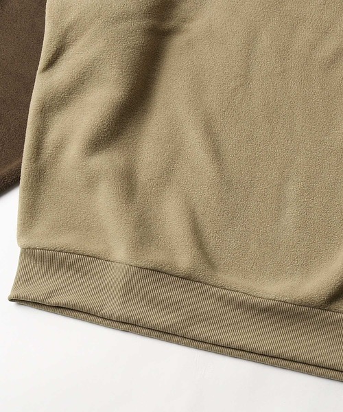 ZIP FIVE（ジップファイブ）の「【ZIP FIVE】【ZIP OUTDOOR】フリースビッグシルエットトレーナー（スウェット・レディース・ブラウン/アイボリー/ホワイト系/ベージュ系2/グリーン/ブルー/レンガ/ベージュ/ベージュ系1/ブラック/ベージュ系/グレー/マスタード/ブラック系/ホワイト系1/ダークグリーン・LARGE/X-LARGE/MEDIUM）」の20枚目の写真