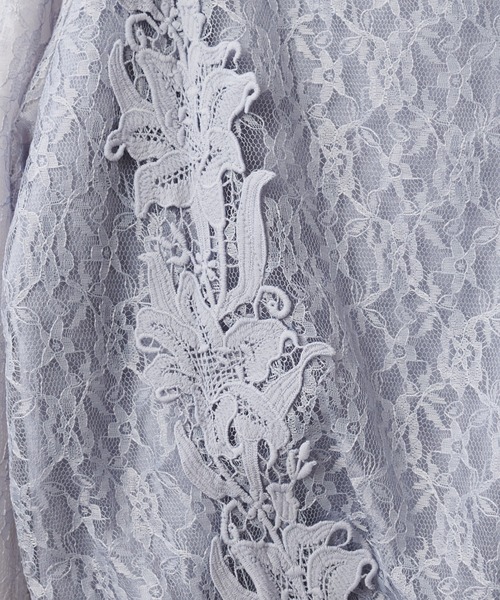 natural couture（ナチュラルクチュール）の「総レースきれいめニットプルオーバー（ニット/セーター・レディース・ベージュ/ブラウン/サックスブルー/アイボリー・FREE）」の9枚目の写真