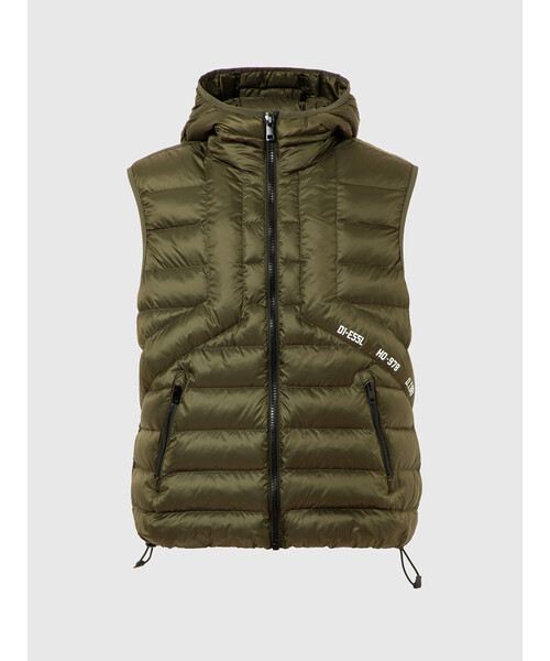 ✨美品✨DIESEL/ディーゼル レイヤード 中綿ベスト ブラック L