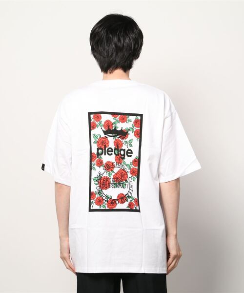 Pledge(プレッジ)の「【pledge】ビッグシルエット バックプリントTシャツ(Tシャツ/カットソー・メンズ・ホワイト系その他4/ホワイト系その他/ホワイト系その他6/ホワイト系その他2/ホワイト系その他5/ブラック系その他・LARGE/MEDIUM)」の9枚目の写真
