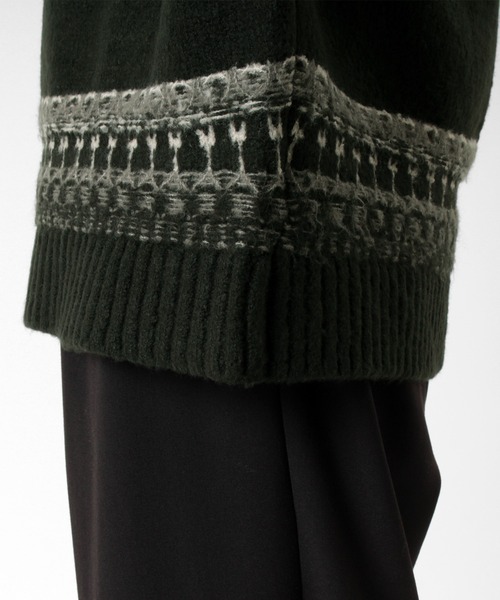 make a ray!(メイク ア レイ!)の「クルーネックニット/フェアアイル柄/ノルディック(ニット/セーター・メンズ・ベージュ/グレー/ブラック・L/XL/M)」の13枚目の写真