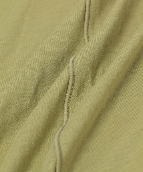 ADAM ET ROPE'（アダムエロペ）の「クルーネックシアーロンT（Tシャツ/カットソー・レディース・ブラック/オフホワイト/ライトグリーン・FREE）」の10枚目の写真