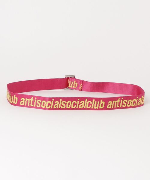 ANTI SOCIAL SOCIAL CLUB(アンチソーシャルソーシャルクラブ)の「『Anti Social Social Club』See Right Thru Me Pink Belt(ベルト・レディース・ピンク・FREE)」の4枚目の写真