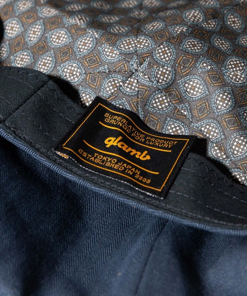 glamb（グラム）の「Mix fabric casquette / ミックスファブリックキャスケット（キャスケット・メンズ・ブラック/キャメル/ネイビー・FREE）」の14枚目の写真