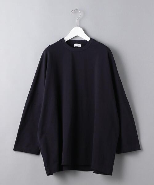 EN ROUTE（アンルート）の「＜EN ROUTE（アンルート）＞コットンテンジク ドロップショルダー ワイド8SL（Tシャツ/カットソー・メンズ・ホワイト/ブラック/オリーブ/グレー/ネイビー・3/1/2）」の5枚目の写真