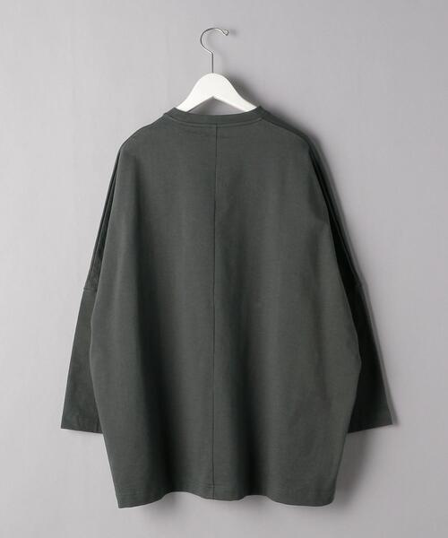 EN ROUTE（アンルート）の「＜EN ROUTE（アンルート）＞コットンテンジク ドロップショルダー ワイド8SL（Tシャツ/カットソー・メンズ・ホワイト/ブラック/オリーブ/グレー/ネイビー・3/1/2）」の13枚目の写真