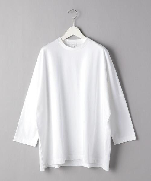 EN ROUTE（アンルート）の「＜EN ROUTE（アンルート）＞コットンテンジク ドロップショルダー ワイド8SL（Tシャツ/カットソー・メンズ・ホワイト/ブラック/オリーブ/グレー/ネイビー・3/1/2）」の18枚目の写真