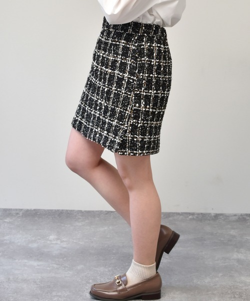 513t*美品 ドゥーズィエム EVERYDAY I LIKE.ツイードスカート 513t*美品 ドゥーズィエム EVERYDAY I LIKE.ツイードスカート