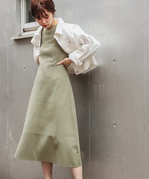 【WEB限定】美シルエットポリニットワンピース Lサイズ