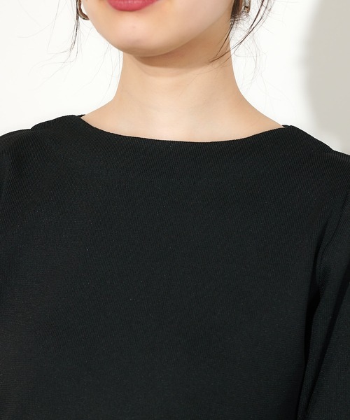 natural couture(ナチュラルクチュール)の「【WEB限定】美シルエットポリニットワンピース Lサイズ(ワンピース・レディース・パープル/ライトベージュ/ブラック/カーキ・FREE)」の22枚目の写真
