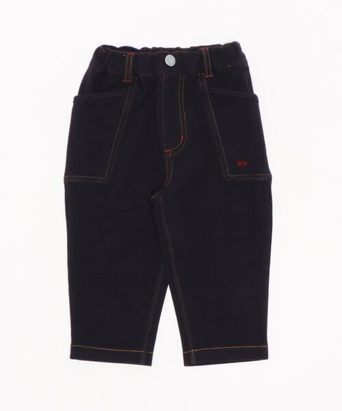 RAGMART(ラグマート)の「ニットデニムパンツ 7分丈(デニムパンツ・キッズ・ピンク/ネイビー/ベージュ・110cm/130cm/100cm/120cm)」の8枚目の写真