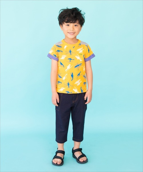 RAGMART(ラグマート)の「ニットデニムパンツ 7分丈(デニムパンツ・キッズ・ピンク/ネイビー/ベージュ・110cm/130cm/100cm/120cm)」の7枚目の写真