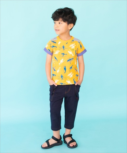 RAGMART(ラグマート)の「ニットデニムパンツ 7分丈(デニムパンツ・キッズ・ピンク/ネイビー/ベージュ・110cm/130cm/100cm/120cm)」の6枚目の写真