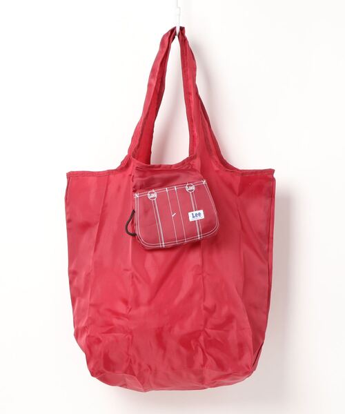 Lee（リー）の「【LEE/リー】ワンポイントブランドロゴパッカブル（収納可）エコトートバッグ（エコバッグ/サブバッグ・レディース・ブラック/ネイビー/ベージュ/ブラウン/グレー/ワイン/カーキ/ホワイト・FREE）」の8枚目の写真
