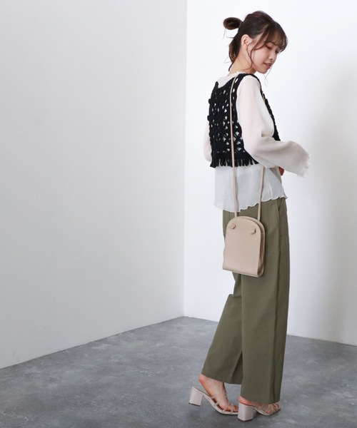 archives（アルシーヴ）の「【限定item】クロシェコンパクトフリンジベスト（ベスト・レディース・ブラック/オフホワイト/アイボリー・MEDIUM）」の16枚目の写真