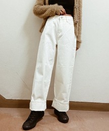 esutoreja | ハイウエストストレートwideデニム(チノパンツ)