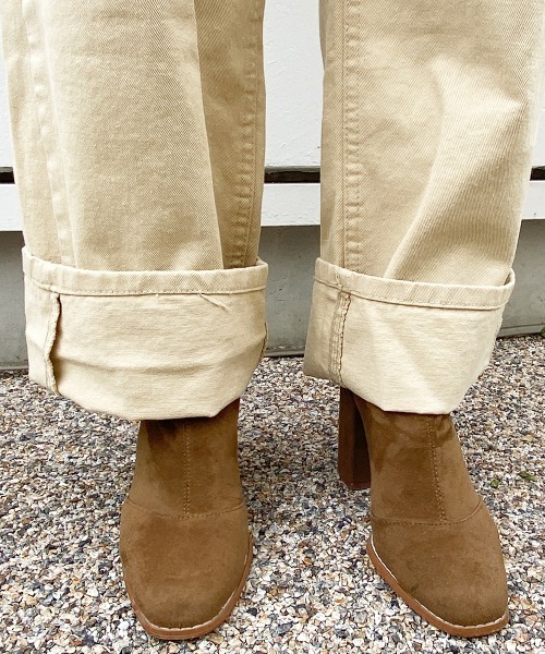 esutoreja（エストレジャ）の「ハイウエストストレートwideデニム（チノパンツ・レディース・ベージュ/オフホワイト・S/M）」の18枚目の写真