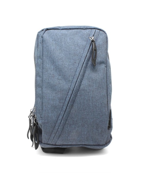 RAW.C(ロークリエイト)の「FUNCTIONAL/ファンクショナル ボディバッグ HEATHER NYLON BODY BAG 撥水 RCB-005TI(ボディバッグ/ウエストポーチ・メンズ・ブラック×グレー/ブラック/グレー/ブルー系その他/ブラック×レッド/ブラック×ブラック/ネイビー/ブルー系その他2・FREE)」の6枚目の写真