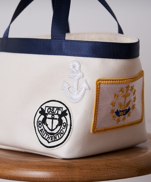 BEARDSLEY（ビアズリー）の「ワッペンミニバック（トートバッグ・レディース・インディゴブルー/アイボリー・FREE）」の13枚目の写真