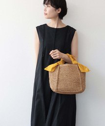 さがりリボン手編みトート