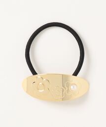 マリークワント ハンドウォーマーとヘアゴムブルー マーブル