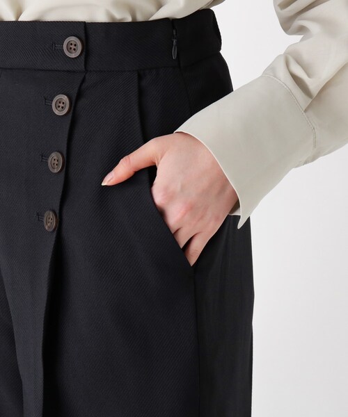 OPAQUE.CLIP（オペークドットクリップ）の「◆杢カルゼ マリンパンツ【WEB限定サイズ】（その他パンツ・レディース・ネイビー/グレー/オリーブ・40/38/42/36/34）」の9枚目の写真