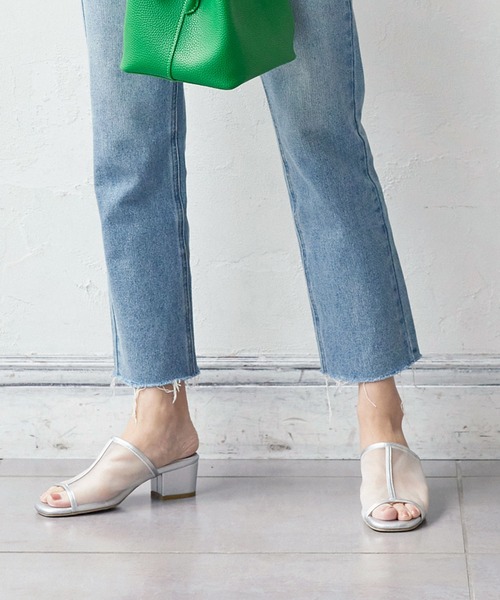 KOBE LETTUCE（コウベレタス）の「センターシームシアーサンダル（サンダル・レディース・ホワイト/ベージュ/ブラック/ブルー/シルバー・S/LL/M/L）」の5枚目の写真