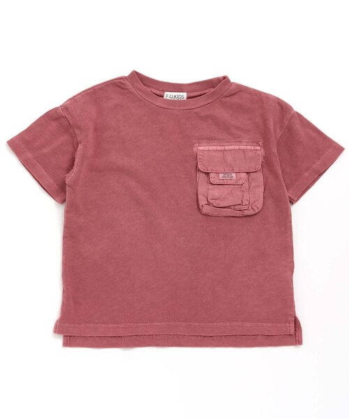 F.O.KIDS(エフオーキッズ)の「製品染めポケットTシャツ(Tシャツ/カットソー・キッズ・レッド/ネイビー/ベージュ/チャコール/ブラウン/グリーン・95/100/120/90/140/80/110/130)」の6枚目の写真