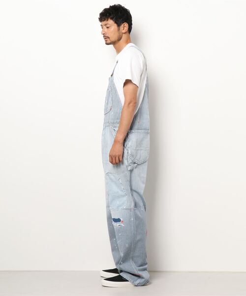 Lee（リー）の「Lee/リー　DUNGAREES オーバーオール クラッシュデニム　サロペット（サロペット/オーバーオール・メンズ・ライトインディゴブルー/ブルー系その他・SMALL/MEDIUM/LARGE/X-LARGE/X-SMALL）」の19枚目の写真