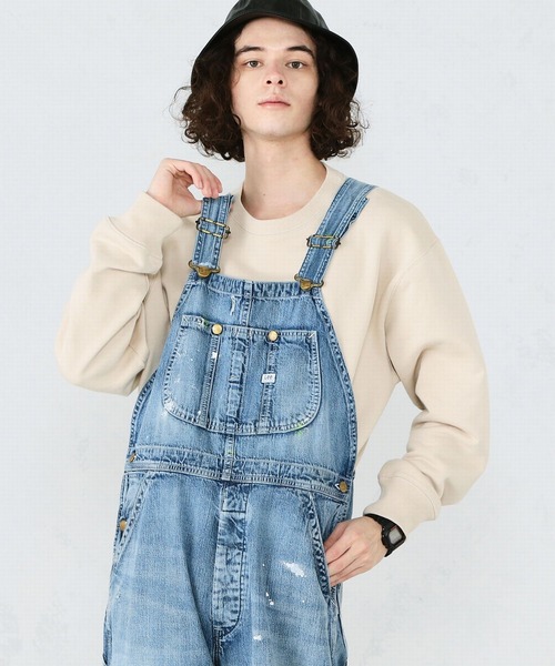 Lee（リー）の「Lee/リー　DUNGAREES オーバーオール クラッシュデニム　サロペット（サロペット/オーバーオール・メンズ・ライトインディゴブルー/ブルー系その他・SMALL/MEDIUM/LARGE/X-LARGE/X-SMALL）」の8枚目の写真