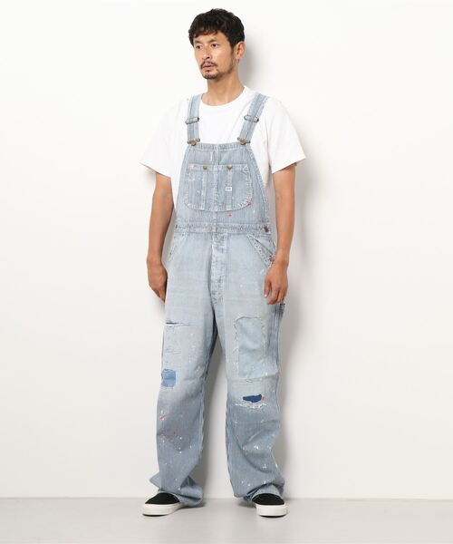 Lee（リー）の「Lee/リー　DUNGAREES オーバーオール クラッシュデニム　サロペット（サロペット/オーバーオール・メンズ・ライトインディゴブルー/ブルー系その他・SMALL/MEDIUM/LARGE/X-LARGE/X-SMALL）」の18枚目の写真