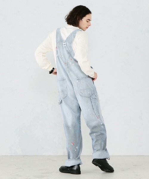 Lee（リー）の「Lee/リー　DUNGAREES オーバーオール クラッシュデニム　サロペット（サロペット/オーバーオール・メンズ・ライトインディゴブルー/ブルー系その他・SMALL/MEDIUM/LARGE/X-LARGE/X-SMALL）」の13枚目の写真
