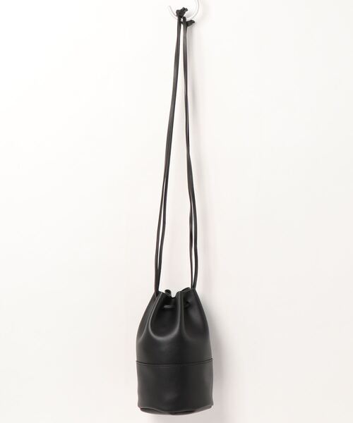 MOHI（モヒ）の「MOHI / GU-901 / バケツ型巾着ミニバッグ（ショルダーバッグ・レディース・シルバー/キャメル/ブラック/ライトベージュ・FREE）」の2枚目の写真