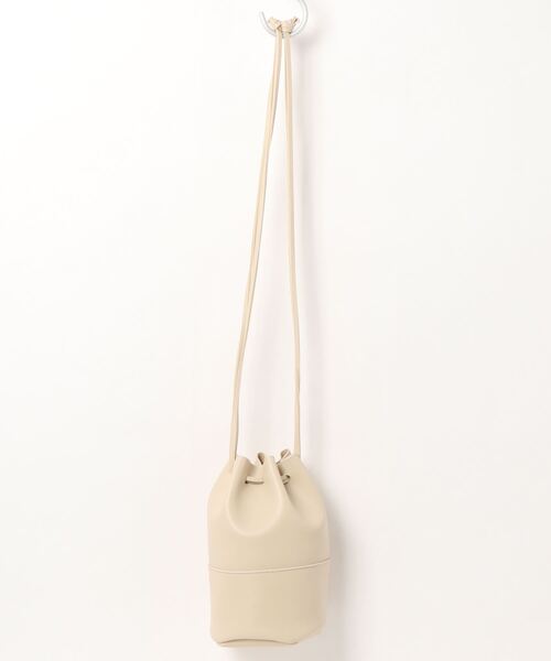 MOHI（モヒ）の「MOHI / GU-901 / バケツ型巾着ミニバッグ（ショルダーバッグ・レディース・シルバー/キャメル/ブラック/ライトベージュ・FREE）」の10枚目の写真