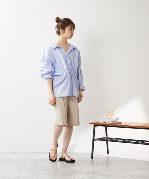 menue(メヌエ)の「スクエアトゥ厚底トングサンダル(サンダル・レディース・ホワイト/ブラック/グレイッシュベージュ/ブラウン系その他・LL/3L/S/M/L/XS)」の19枚目の写真