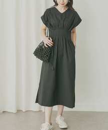 KBF+ | KBF+　ウエストタックフレンチワンピース(ワンピース)