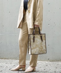 AS KNOW AS PINKY | パイピングジャカード縦長トート(トートバッグ)