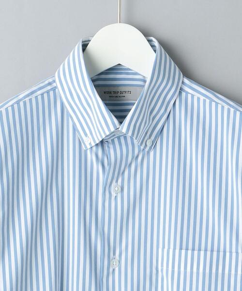 WORK TRIP OUTFITS GREEN LABEL RELAXING（ワークトリップアウトフィッツグリーンレーベル リラクシング）の「＜機能/イージーアイロン・接触冷感・ストレッチ＞WTO NY/PU スリム ボタンダウンシャツ（ビジネスシャツ・メンズ・ライトブルー/コバルトブルー/ネイビー/ロイヤルブルー・SMALL/X-LARGE/MEDIUM/LARGE）」の17枚目の写真