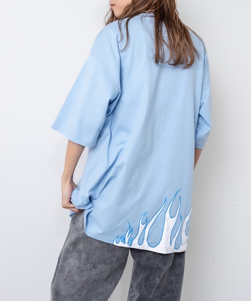 RASVOA（ラスボア）の「ファイヤーストレージＴシャツ（Tシャツ/カットソー・レディース・ブラック/サックスブルー/オフホワイト・FREE）」の20枚目の写真