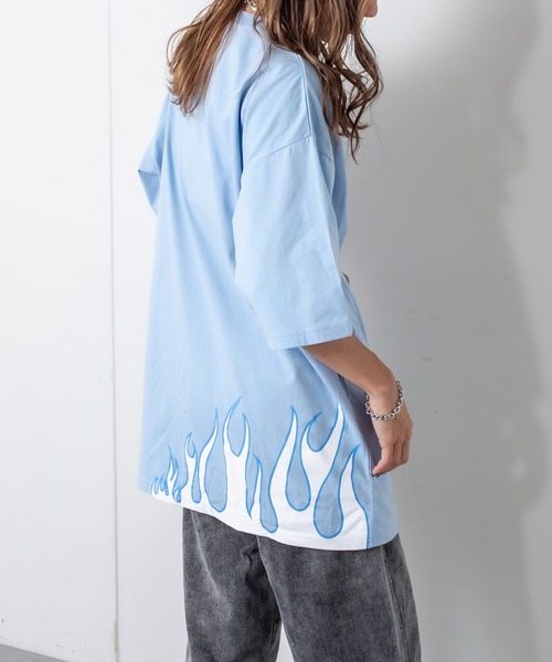 RASVOA（ラスボア）の「ファイヤーストレージＴシャツ（Tシャツ/カットソー・レディース・ブラック/サックスブルー/オフホワイト・FREE）」の21枚目の写真