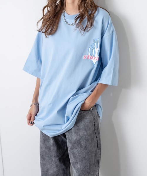 RASVOA（ラスボア）の「ファイヤーストレージＴシャツ（Tシャツ/カットソー・レディース・ブラック/サックスブルー/オフホワイト・FREE）」の18枚目の写真