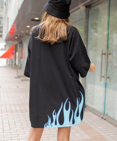 RASVOA（ラスボア）の「ファイヤーストレージＴシャツ（Tシャツ/カットソー・レディース・ブラック/サックスブルー/オフホワイト・FREE）」の13枚目の写真