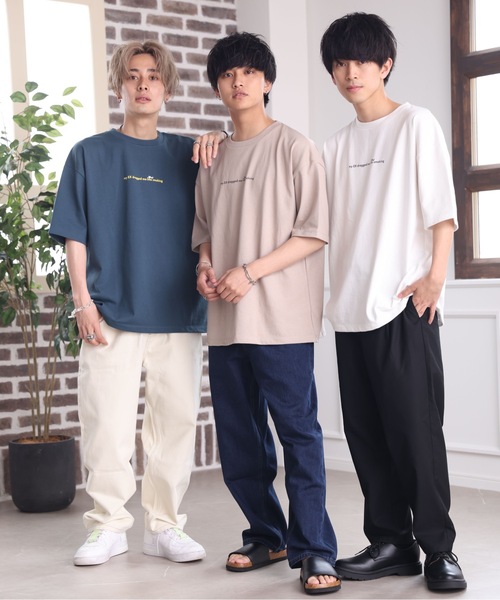 ACE SHOP（エースショップ）の「エモタバコガールプリントTシャツ【ファッション系YouTuberめんくろ。コラボ】（Tシャツ/カットソー・メンズ・ホワイト/ブルー/ベージュ・FREE）」の9枚目の写真