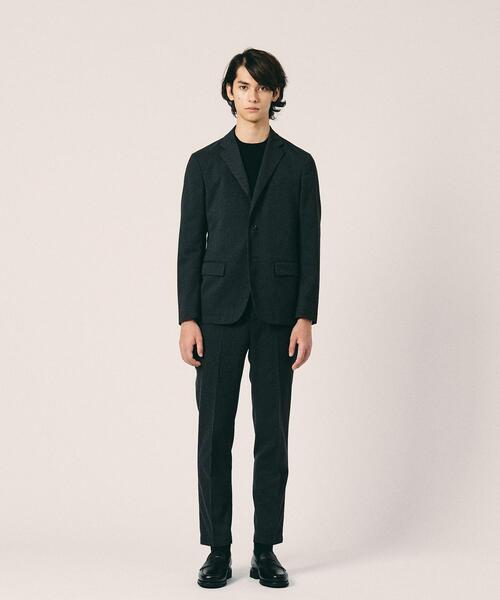 UNITED ARROWS（ユナイテッドアローズ）の「＜UNITED ARROWS "COZY"＞ ポリエステルツイード ノープリーツ イージーパンツ（その他パンツ・メンズ・ダークグレー・SMALL/MEDIUM/LARGE/X-LARGE）」の2枚目の写真