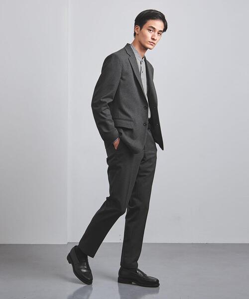 UNITED ARROWS（ユナイテッドアローズ）の「＜UNITED ARROWS "COZY"＞ ポリエステルツイード ノープリーツ イージーパンツ（その他パンツ・メンズ・ダークグレー・SMALL/MEDIUM/LARGE/X-LARGE）」の6枚目の写真