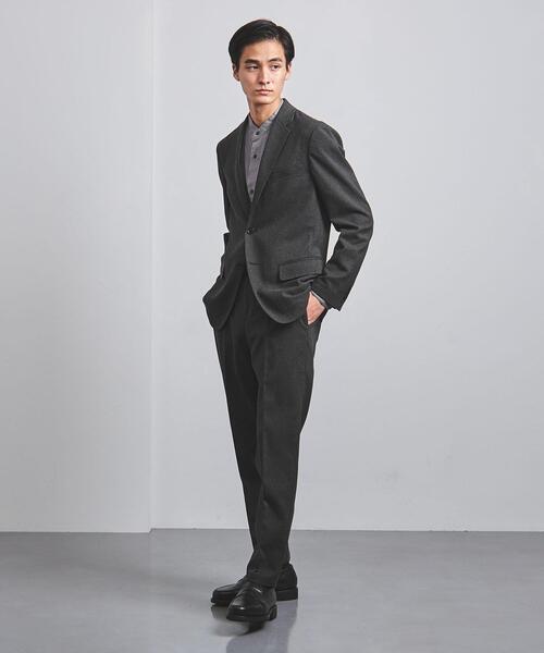 UNITED ARROWS（ユナイテッドアローズ）の「＜UNITED ARROWS "COZY"＞ ポリエステルツイード ノープリーツ イージーパンツ（その他パンツ・メンズ・ダークグレー・SMALL/MEDIUM/LARGE/X-LARGE）」の7枚目の写真