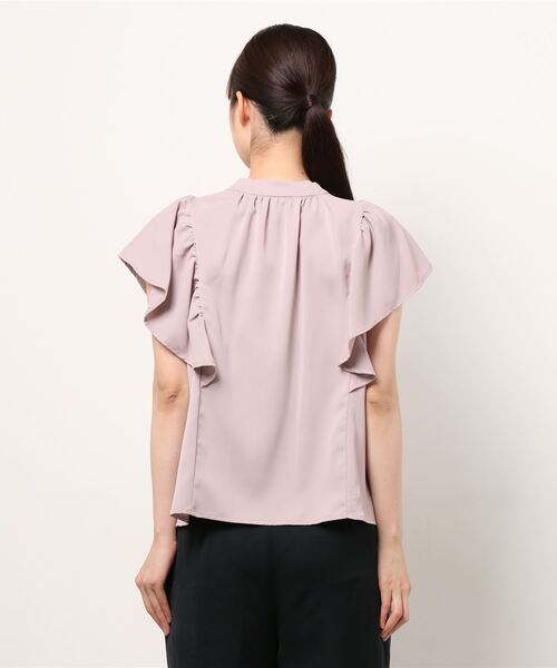 MISCH MASCH(ミッシュマッシュ)の「2WAY袖フリルブラウス(シャツ/ブラウス・レディース・ホワイト/ブラック/モカ・MEDIUM)」の5枚目の写真